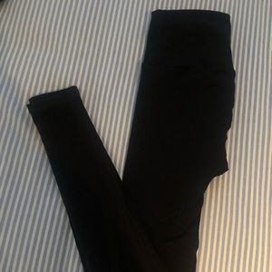 Lululemon legging with perforated detail on legs